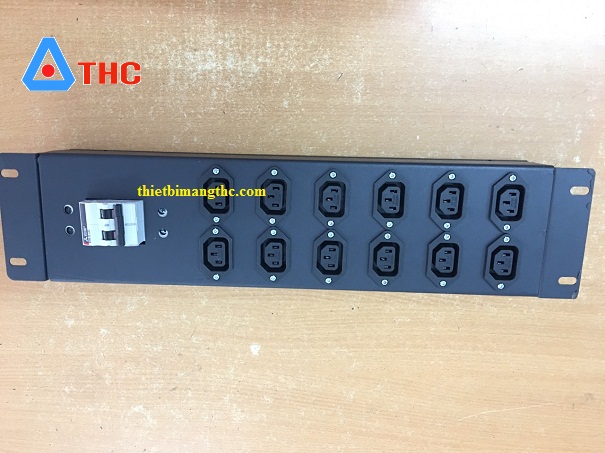 Thanh nguồn PDU 12 cổng chuẩn C13 lắp tủ rack